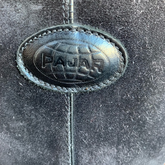 Pajar at Black Suede Genuine Shearling Boots - Picture 3 of 10